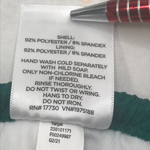 Shade And Shore Women's Size XL 16-18 Textured Square Neck Bralette Swim Green - Picture 7 of 16